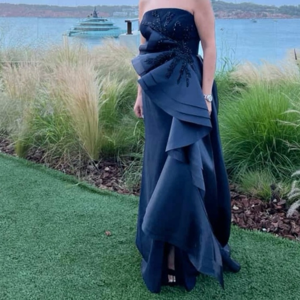 Strapless Black Gown